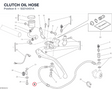 CLUTCH OIL HOSE 63210451A diagram position