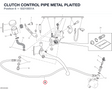CLUTCH CONTROL PIPE METAL PLAITED