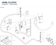 HOSE, CLUTCH 63210732A diagram position