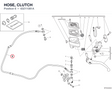 HOSE, CLUTCH 63211081A diagram position