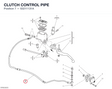 CLUTCH CONTROL PIPE 63211131A diagram position