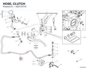 HOSE, CLUTCH 63211271C diagram position