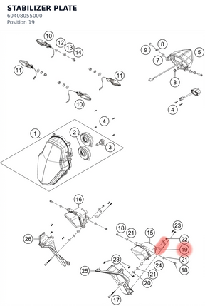 Diagram preview: STABILIZER PLATE (60408055000)