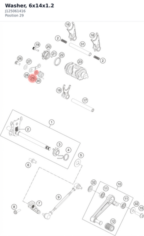 Diagram preview: Washer, 6x14x1.2 (J125061416)