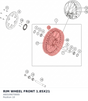 Diagram preview: RIM WHEEL FRONT 1.85X21 (A60109070000)