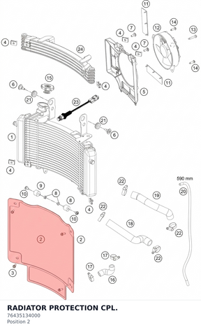 Diagram preview: RADIATOR PROTECTION CPL. (76435134000)