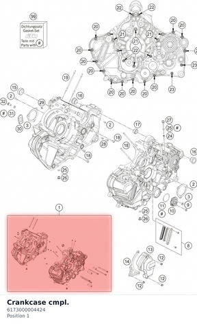 Diagram preview: Crankcase cmpl. (6173000004424)