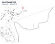 CLUTCH LEVER 63640011B diagram position