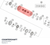 Diagram preview: COUNTERSHAFT (A41033010000)