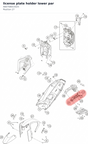 Diagram preview: license plate holder lower par (A60708015025)
