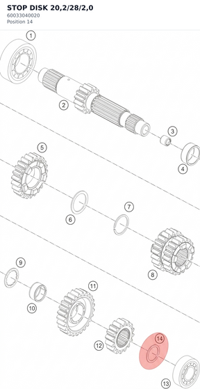 Diagram preview: STOP DISK 20,2/28/2,0 (60033040020)