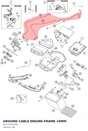 Diagram preview: GROUND CABLE ENGINE-FRAME 16MM (61311097000)