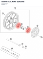 Diagram preview: SHAFT SEAL RING 22X35X8 (J760223508)
