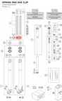 Diagram preview: SPRING PAD D44 CLIP (S82890000500000)