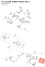 Diagram preview: HH COLLAR SCREW M8X30 SW10 (90134034100)
