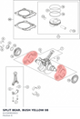 Diagram preview: SPLIT BEAR. BUSH YELLOW     08 (612300820003)