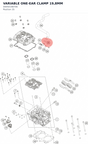Diagram preview: VARIABLE ONE-EAR CLAMP 19,8MM (00050198706)