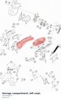Diagram preview: Storage compartment, left cmpl. (61514080033)