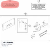 Diagram preview: Clutch lever (61702931044C1)