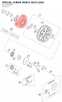 Diagram preview: SPECIAL SCREW M8X25 SELF LOCK. (90110062000)