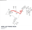 Diagram preview: HOSE, ACF PURGE VALVE (95815000660)