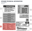 Diagram preview: STICKER TECHNICAL INFORMATION (61903498000)