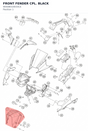 Diagram preview: FRONT FENDER CPL. BLACK (90508010033CA)