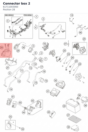 Diagram preview: Connector box 2 (61711003060)