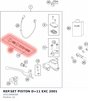 Diagram preview: REP.SET PISTON D=11 EXC 2001 (50313008300)