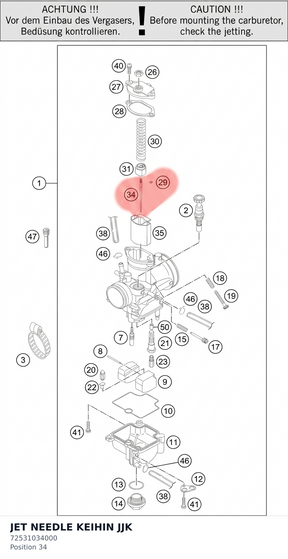 Diagram preview: JET NEEDLE KEIHIN JJK (72531034000)