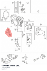 Diagram preview: STARTER VALVE CPL. (79041070000)