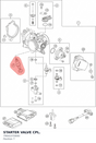 Diagram preview: STARTER VALVE CPL. (79041070000)