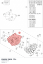 Diagram preview: ENGINE CASE CPL. (72030100144)