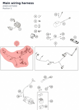 Diagram preview: Main wiring harness (A56011075000)