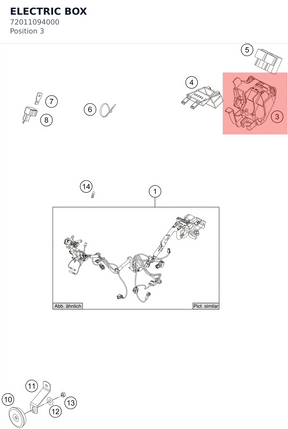 Diagram preview: ELECTRIC BOX (72011094000)