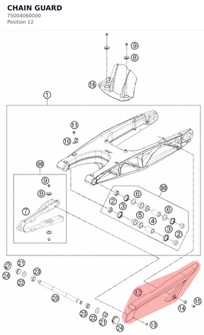 Diagram preview: CHAIN GUARD (75004060000)