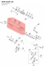 Diagram preview: Shift shaft cpl. (C90034005033)