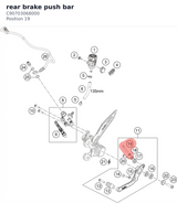 Diagram preview: rear brake push bar (C90703068000)