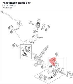 Diagram preview: rear brake push bar (C90703068000)