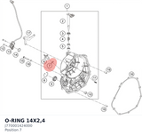 Diagram preview: O-RING 14X2,4 (J770001424000)