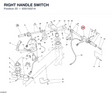 RIGHT HANDLE SWITCH 65010021A diagram position