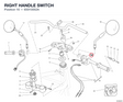 RIGHT HANDLE SWITCH 65010052A diagram position
