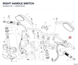 RIGHT HANDLE SWITCH 65010101E diagram position