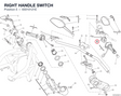RIGHT HANDLE SWITCH 65010121E diagram position