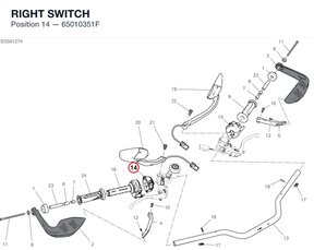 RIGHT SWITCH 65010351F diagram position