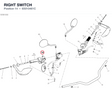 RIGHT SWITCH 65010461C diagram position