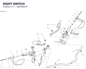 RIGHT SWITCH 65010521F diagram position