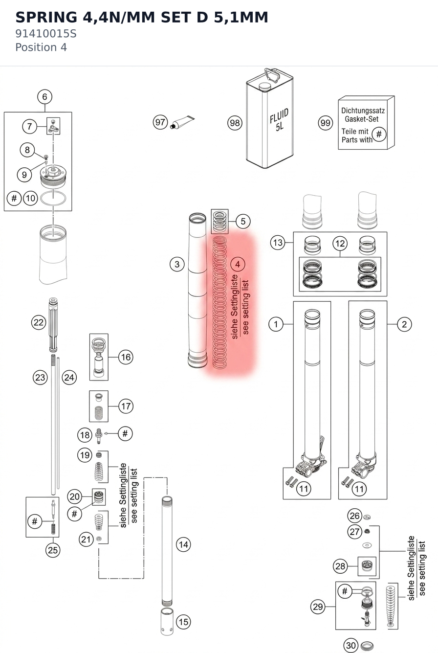 Diagram preview: SPRING 4,4N/MM SET D 5,1MM (91410015S)