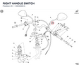 RIGHT HANDLE SWITCH 65040081A diagram position
