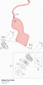 Diagram preview: Brake line front (A64642003000)